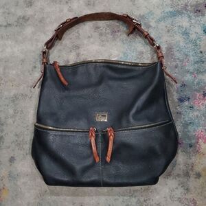 Dooney & Bourke Dillen Large Black Leather Shoulder Bag